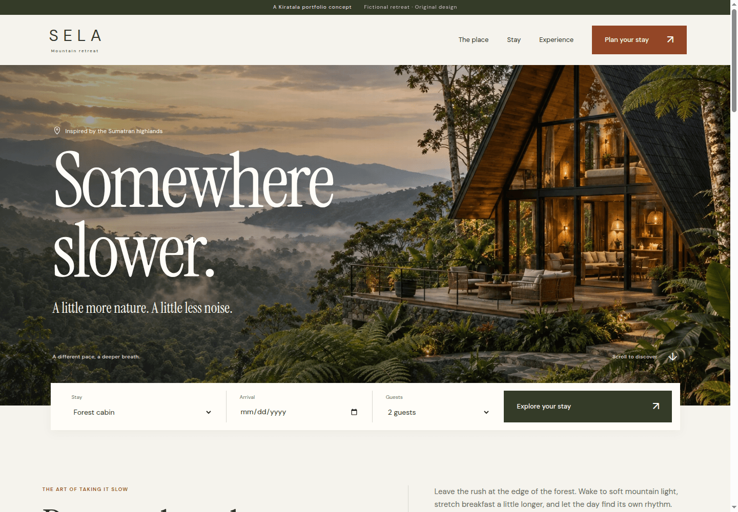 Website penginapan SELA
